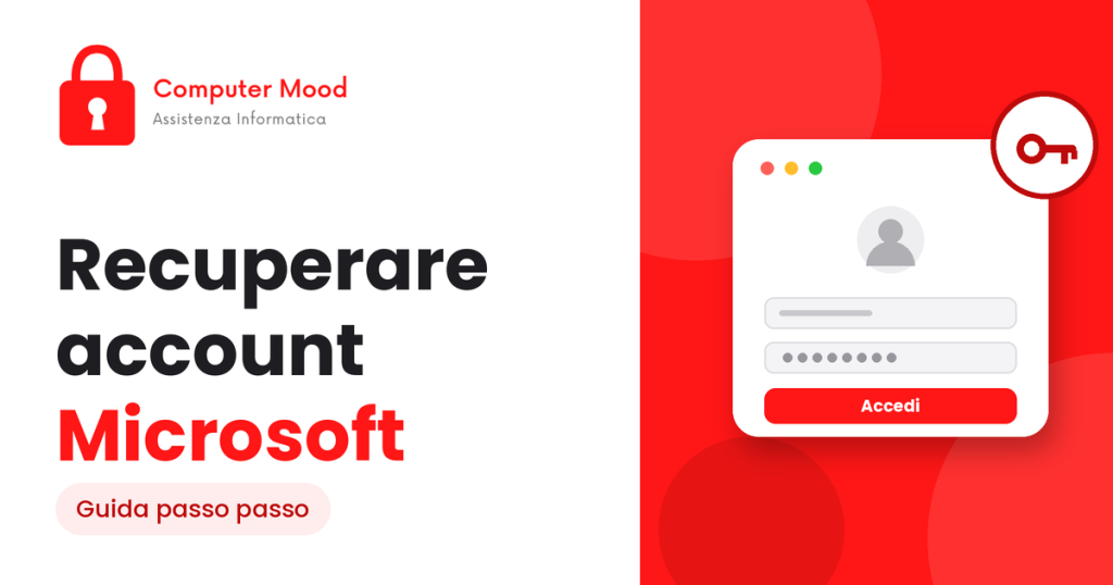 Come recuperare account Microsoft dal computer.